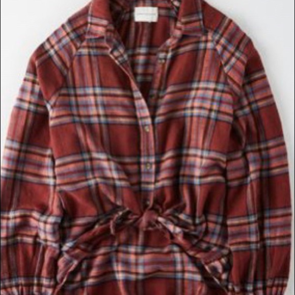 American Eagle Plaid Top